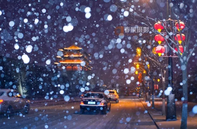 大同2018年的第一次与雪的邂逅，大同你太美了！