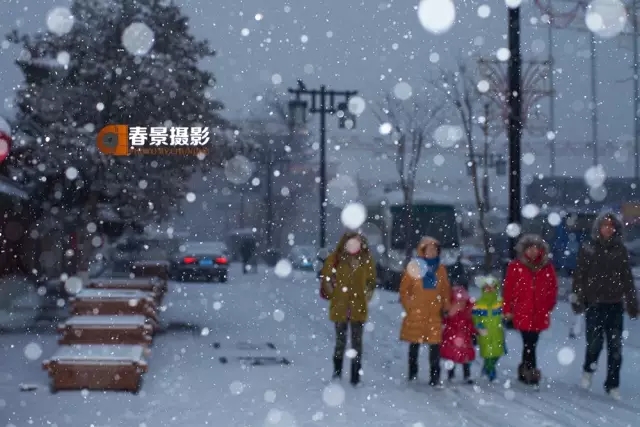 大同2018年的第一次与雪的邂逅，大同你太美了！