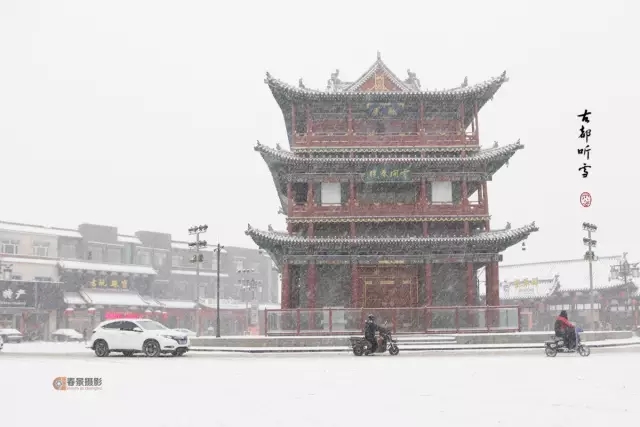 大同2018年的第一次与雪的邂逅，大同你太美了！